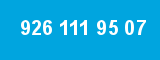 926 111 95 07 926 111 95 07